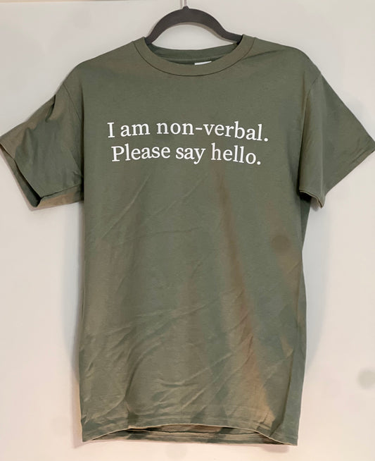 Please say Hello T-shirt Adult